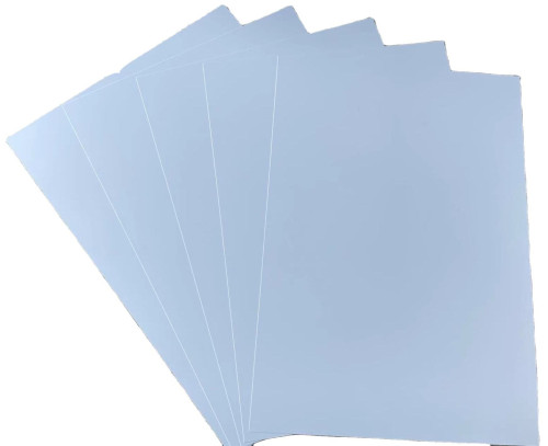 พลาสติก พีวีซี Pvc Laser Printing sheet สำหรับพิมพ์นามบัตร pvc บัตรพลาสติก A4 หนา 0.3mm กันน้ำ ฉีกไม 2