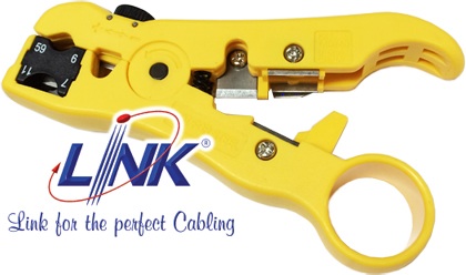 LINK UC-8145 STRIPPING TOOL for RG 59,RG6,for F-twist Connector (คีมปอก)
