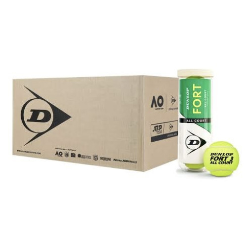 ลูกเทนนิส DUNLOP FORT ALL COURT ยกลัง 24 กระป๋อง กระป๋องละ 3 ลูก ***ของแท้ 100%