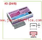 ลวดเย็บกระดาษอโรม่า AROMA Staples เบอร์ 24/6(3)