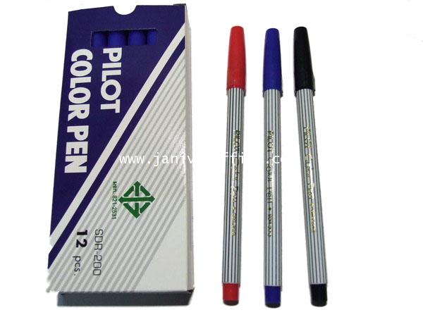 ปากกาเมจิก PILOT SDR-200 สีดำ(12 แท่ง/1กล่อง)