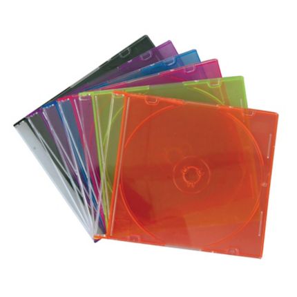 กล่องใส่แผ่น CD คละสี(1x10)