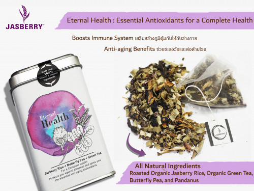 ชาสมุนไพร Jasberry Natural Herbal Tea : Eternal Health (Purple)
