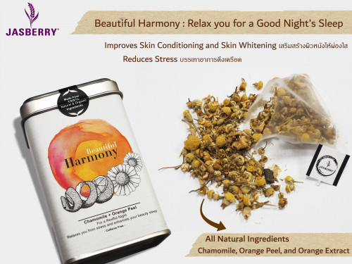 ชาสมุนไพร Jasberry Natural Herbal Tea : Beautiful Harmony (Orange)