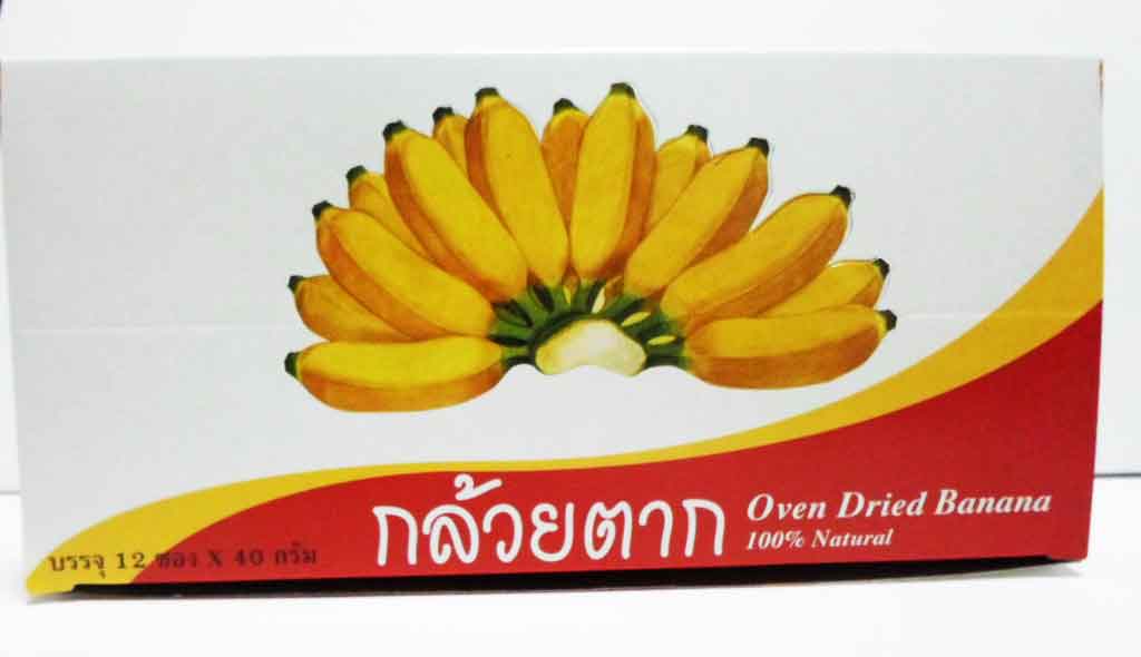 กล้วยตากกล่อง(ฟวฟ) 40g*12\'s  (Flower Food)