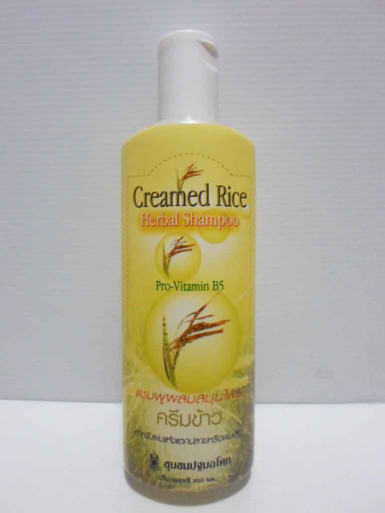 แชมพูครีมข้าว(ปฐม) 300 ml  (แด่ชีวิต)/Creamed Rice Herbal Shampoo