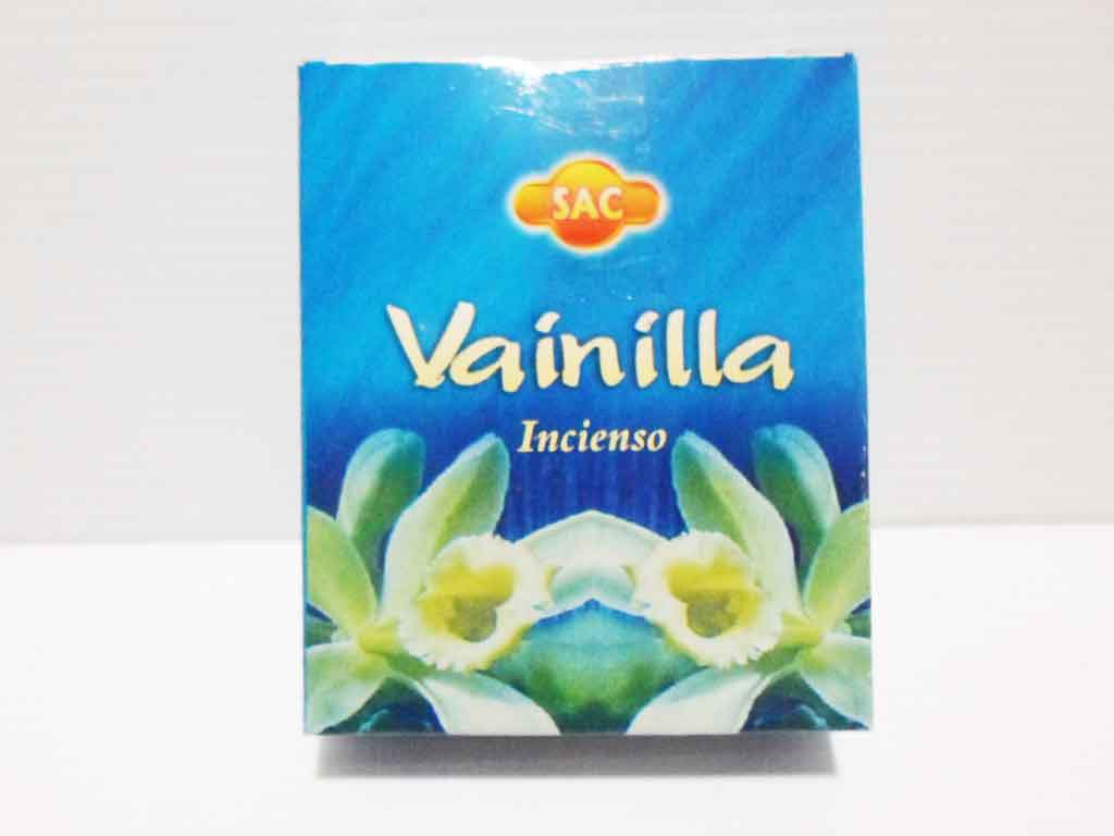 กำยานโคน Vanilla SAC 10 cones 50g   Made In  India