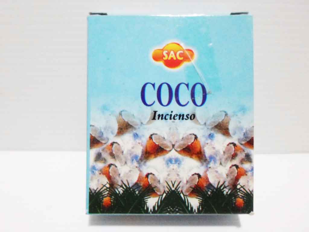 กำยานโคน Coconut SAC 10 cones 50g   Made In  India