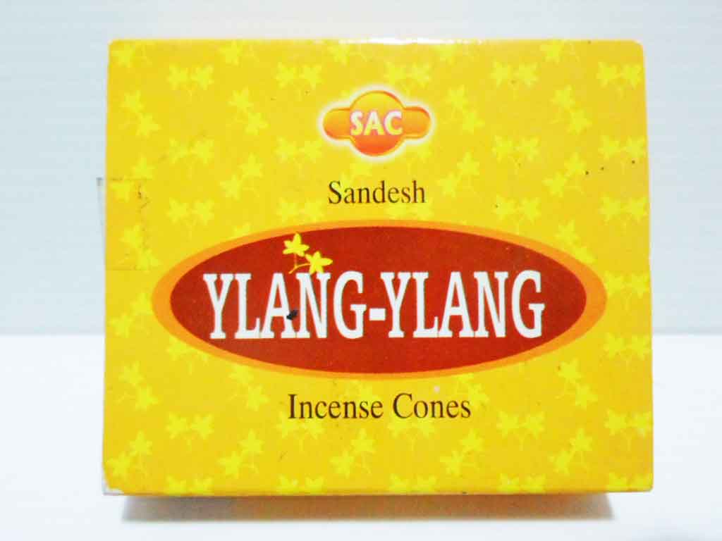 กำยานโคน Ylang-Ylang SAC 10 cones 50g   Made In  India