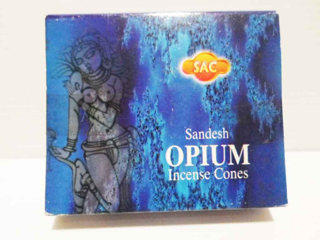 กำยานโคน Sandesh Opium SAC 10 cones 50g   Made In  India