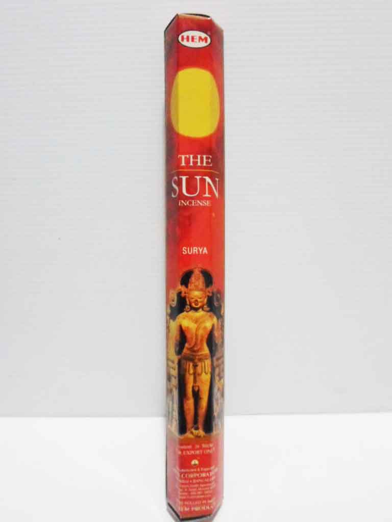 ธูป 6 เหลี่ยม The Sun Surya Hem 20 sitcks 50g  Made In  India