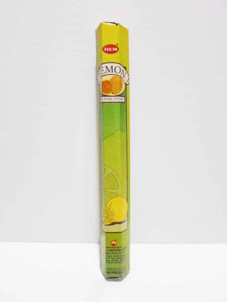 ธูป 6 เหลี่ยม Lemon Hem  20 sitcks 50g  Made In  India