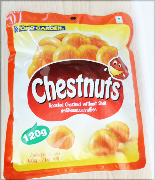 ทองการ์เด้น เกาลัดอบแบบแกะเปลือก(120g)Roasted Chestnut without Shell