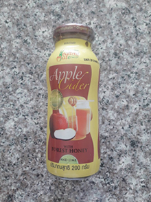 เฮลตี้เมท แอปเปิ้ลไซเดอร์ ผสมน้ำผึ้งป่าและมะนาว Apple Cider(200g)