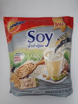 โอวัลตินซอยย์ สูตรผสมงาดำ Soy Powder with Black and White Sesame Formula.