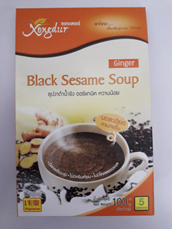 ซองเดอร์ งาดำผสมขิง Xongdur Instant Black Sesame with Ginger Beverage(5s)