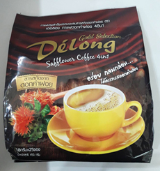 เดอลอง กาแฟดอกคำฝอย Delong Coffee 4 in 1