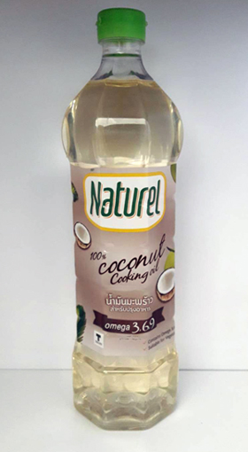 น้ำมันมะพร้าว เนเชอรอล Coconut Cooking Oil.(1lit)