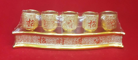 ชุดน้ำชา5ใบทอง(ฐาน)1400122