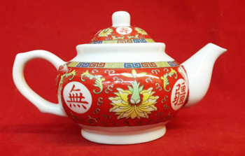 กาน้ำชาแดงลายทอง(ล)1400196