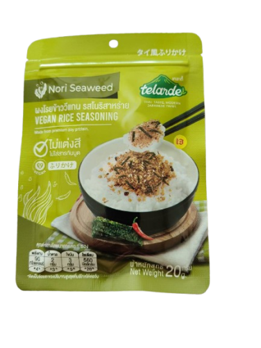 ผงโรยข้าววีแกน รสโนริสาหร่าย เทลาดี้