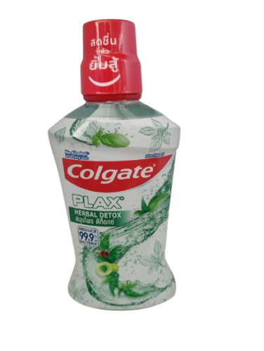 น้ำยาบ้วนปากคอลเกตพลักซ์ สมุนไพรดีท๊อกซ์ Colgate Plax Mouthwash Herbal Detox