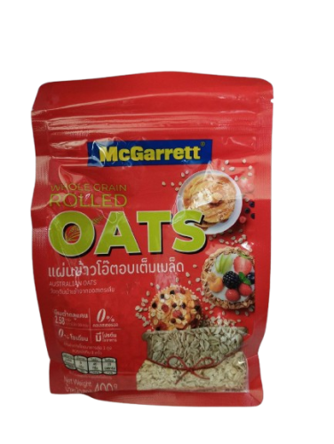 โรลล์โอ๊ต แผ่นข้าวโอ๊ตอบเต็มเมล็ด แม็กกาแรต McGarrett Rolled Oats