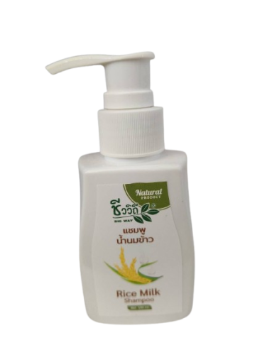 ชีววิถี แชมพูน้ำนมข้าว Rice Milk Hair Shampoo(100ml)
