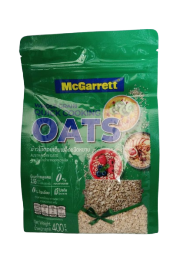 ข้าวโอ๊ตอบเต็มเมล็ดชนิดหยาบ แม็กกาแรต Quick Cooking Oats(400g)