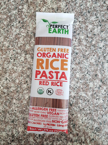พาสต้าข้าวแดง Organic Red Rice Pasta Perfect Earth(225g)