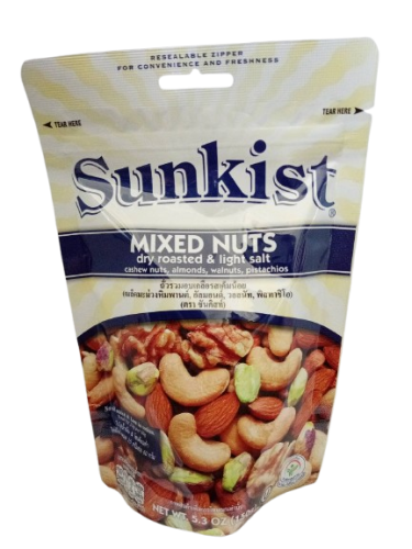 Sunkist ถั่วรวมอบเกลือ รสเค็มน้อย Mixed Nuts Dry Roasted & Light Salt