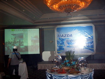 งานเลี้ยงบริษัทแม่ MaZDA ที่โรงแรม Conrard รัชดาตัวแทนจำหน่ายทั่วประเทศ