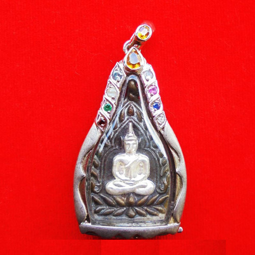 เหรียญเจ้าสัวแสนล้าน พิมพ์ใหญ่ เนื้อนวโลหะหน้ากากเงิน หลังหลวงพ่อทวด วัดห้วยมงคล สุดนิยม