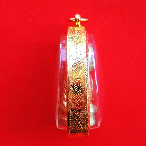 หลวงพ่อเงิน บางคลาน ปี 15 พิมพ์คอแอล รูปเหมือนปั๊ม เนื้ออัลปาก้า กรอบทอง+บัตร 3