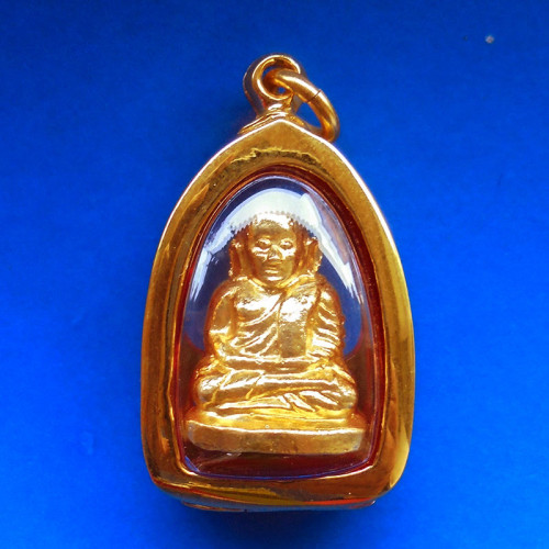 รูปหล่อหลวงพ่อเงิน วัดบางคลาน รุ่นพิเศษ เนื้อทองเหลืองกะไหล่ทอง ปี 2525 สวย นิยมมาก หายาก 1