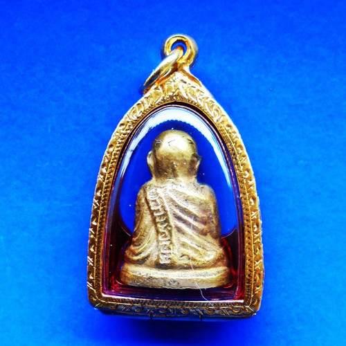 รูปหล่อหลวงพ่อเงิน บางคลาน ปี 16 เลข ๒ เนื้อทองเหลือง กันกลึง วัดบางคลานจัดสร้าง ปี 2516 2