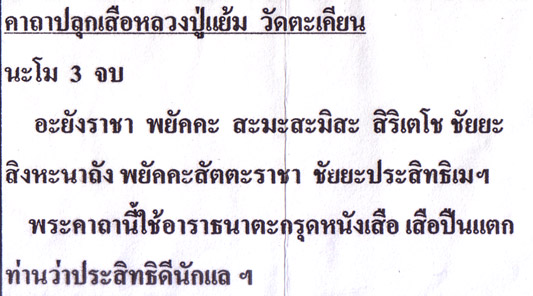 เสือปืนแตก หลวงปู่แย้ม วัดตะเคียน รุ่น 2 มีชื่อเสียงในด้านคงกระพันชาตรี และยิงไม่ออก 2