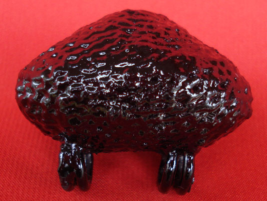 เบี้ยแก้ หลวงปู่เจือ วัดกลางบางแก้ว ถักเชือกชุบรักอย่างหนา แบบ 2 หู บูชาจากวัดโดยตรง