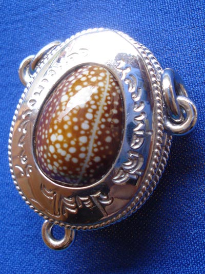 เบี้ยแก้หุ้มเงิน หลวงปู่เจือ วัดกลางบางแก้ว แบบ 3 ห่วง สุดสวย หายาก พร้อมหลวงปู่จารด้านหลัง