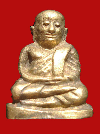 รูปหล่อหลวงพ่อเงิน บางคลาน  รุ่นช้างคู่ พิมพ์ใหญ่  วัดท้ายน้ำ ปี  2526 พระเครื่องแกะพิมพ์จากรุ่นแรก