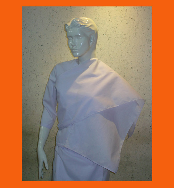 สไบปฏิบัติธรรม สำหรับสุภาพสตรีหรือ ถวายแม่ชีก็ได้บุญกุศลแรง ใช้ปฏิบัติธรรมสวยงามและยิ่งได้บุญ