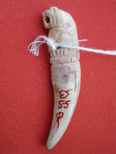 เขี้ยวเสือแกะจากเขากวาง หลวงพ่อเปลื้อง วัดลาดยาว เกจิดังอายุกว่า 108 ปี สวยมาก สำหรับปีนี้ต้องบูชา