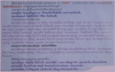 มือนับแบงค์มาแล้ว หลวงพ่อเงิน วัดบางคลาน รุ่นเงินมีมา เนื้ออัลปาก้า พิมพ์ปี 15 นับแบงค์ แทน 15 ได้ 9
