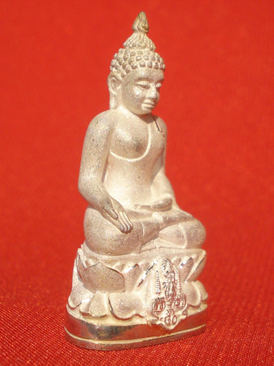 พระกริ่งไพรีพินาศ ตรากาญจนาภิเษก พระเครื่องวัดบวรนิเวศ เนื้อเงินพ่นทรายขัดเงา ปี 2542 สวยเฉียบครับ 1