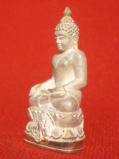 พระกริ่งไพรีพินาศ ตรากาญจนาภิเษก พระเครื่องวัดบวรนิเวศ เนื้อเงินพ่นทรายขัดเงา ปี 2542 สวยเฉียบครับ 2