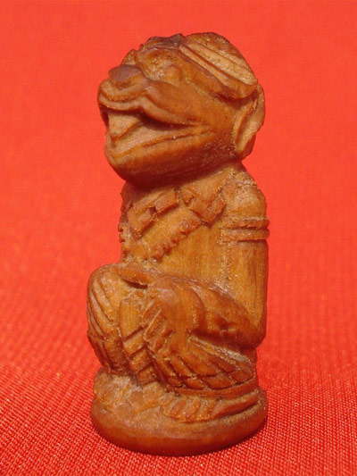 สุดสวย อานุภาพล้ำเลิศหนุมานหลวงพ่ออ่าง วัดใหญ่สว่างอารมณ์ รุ่น 2 เนื้อรากไม้พุดซ้อน พิมพ์หน้ากระบี่ 2