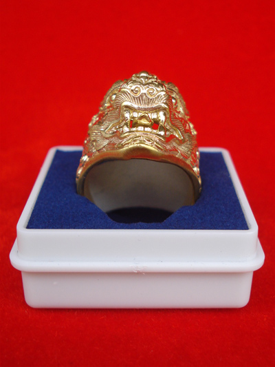 แหวนหนุมานทรงเครื่อง หลวงพ่อฟู วัดบางสมัคร รุ่นแซยิด 89 ปี บารมีฟูฟูฟู เนื้อทองสตางค์ ปี 2553 5
