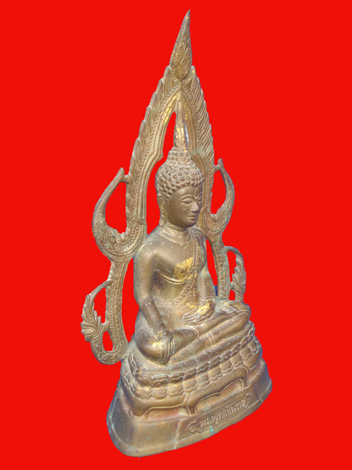 พระบูชา พระพุทธชินราช 25 ศตวรรษ หน้าตัก 5 นิ้ว  เนื้อทองเหลือง ผิวหิ้ง สุดยอดพิธียิ่งใหญ่ ปี 2500 1