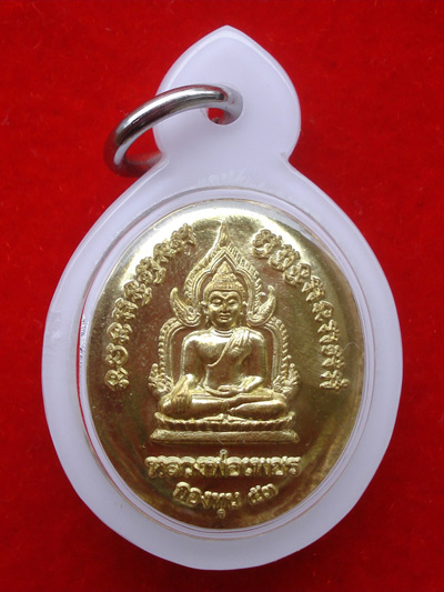 เหรียญเม็ดแตงหลวงพ่อเงิน บางคลาน กองทุน ๕๓ เนื้อทองเหลืองกะไหล่ทอง พร้อมเลี่ยม สุดสวยหายากมาก 1