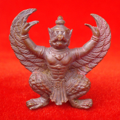 พญาครุฑมหาอำนาจ รุ่นแรก เนื้อทองแดงเถื่อนอุดผง พ่อท่านพรหม วัดพลานุภาพ ปี 2554 สุดสวย